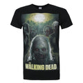 Front - Walking Dead Official Mens Poster T-Shirt