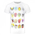 Front - Marvel Official Mens Comics Heads T-Shirt