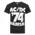Front - Amplified Official Mens AC/DC Comics Jailbreak T-Shirt