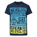 Front - Minions Official Childrens/Kids No Evil T-Shirt