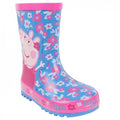 Front - Peppa Pig Girls Flower Wellington Boots