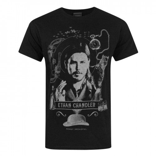 Front - Penny Dreadful Official Mens Ethan Chandler T-Shirt