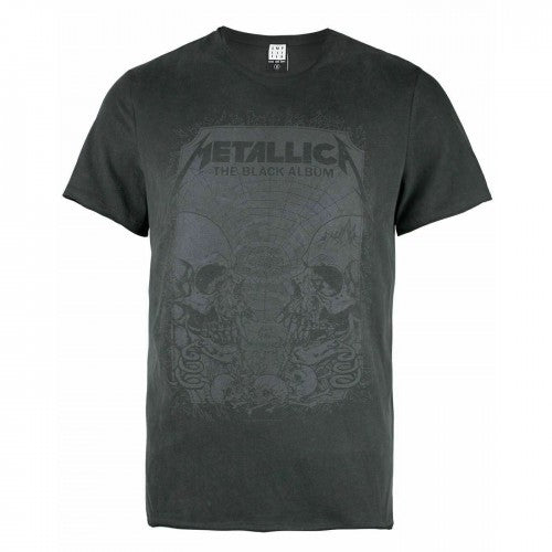 Front - Amplified Mens The Black Album Metallica T-Shirt