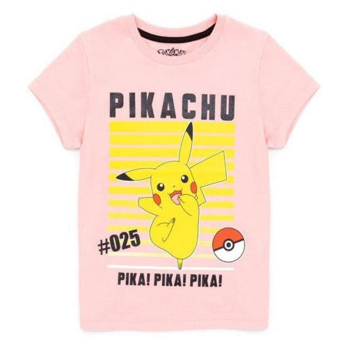Front - Pokemon Girls Pikachu T-Shirt