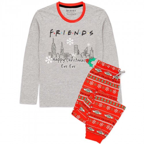 Front - Friends Mens Christmas Pyjama Set