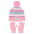 Front - Barbie Girls Knitted Hat And Gloves Set (Pack of 2)