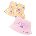 Front - Peppa Pig Girls Reversible Bucket Hat