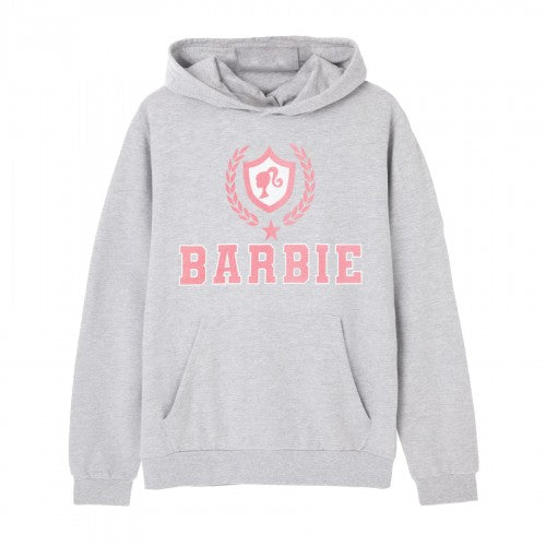 Front - Barbie Womens/Ladies Collegiate Logo Marl Hoodie
