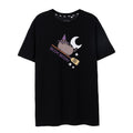 Front - Pusheen Womens/Ladies Broom Broom Halloween T-Shirt