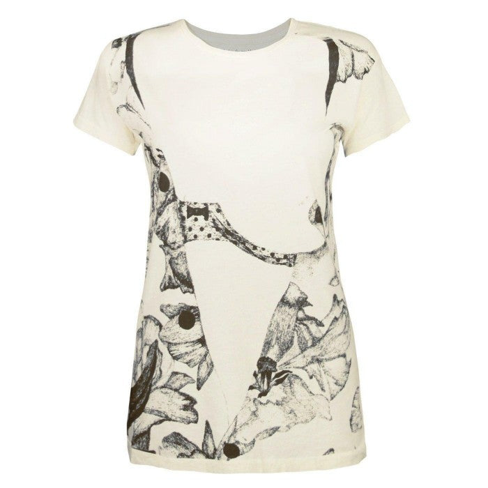 Front - Blood Is The New Black Womens/Ladies Oyster T-Shirt