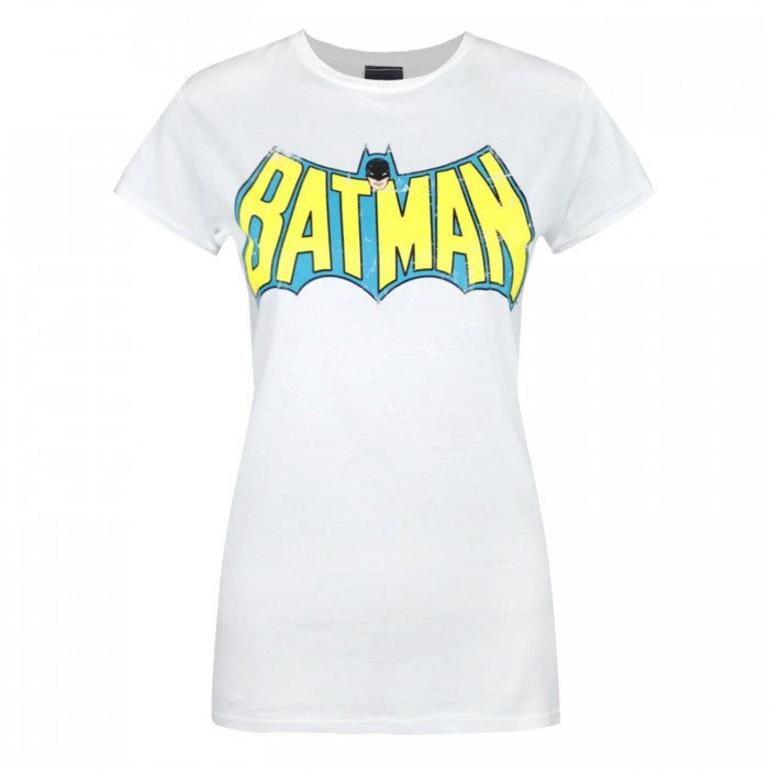 Front - Batman Womens/Ladies Retro Logo T-Shirt