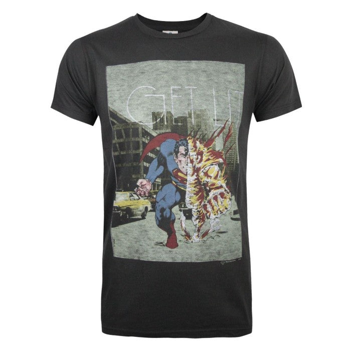 Front - Junk Food Mens Get Lit Superman T-Shirt