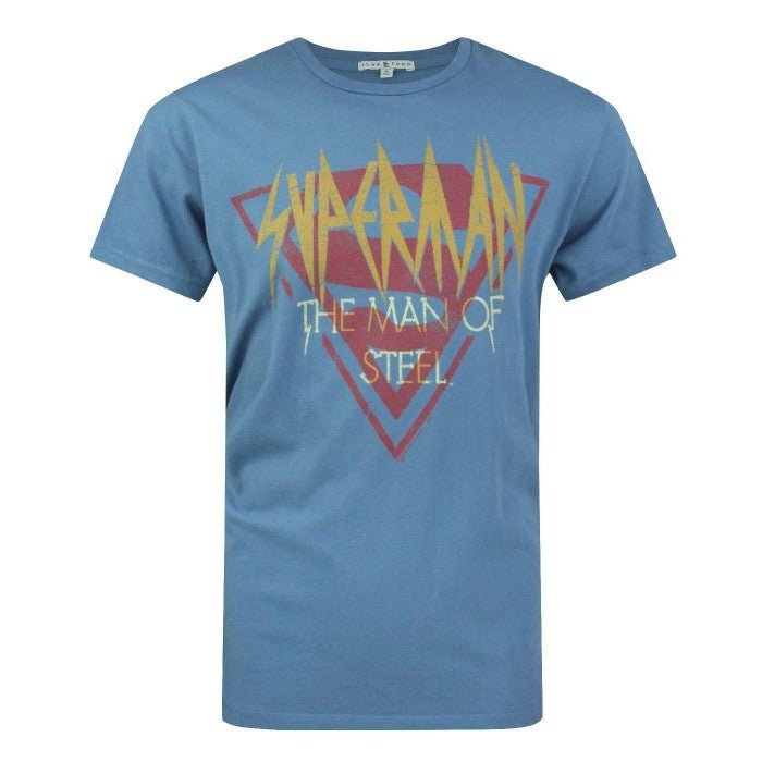 Front - Junk Food Mens The Man Of Steel Superman T-Shirt