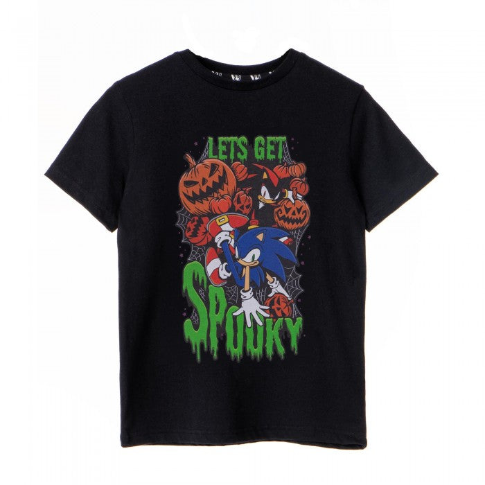 Front - Sonic The Hedgehog Boys Let´s Get Spooky T-Shirt