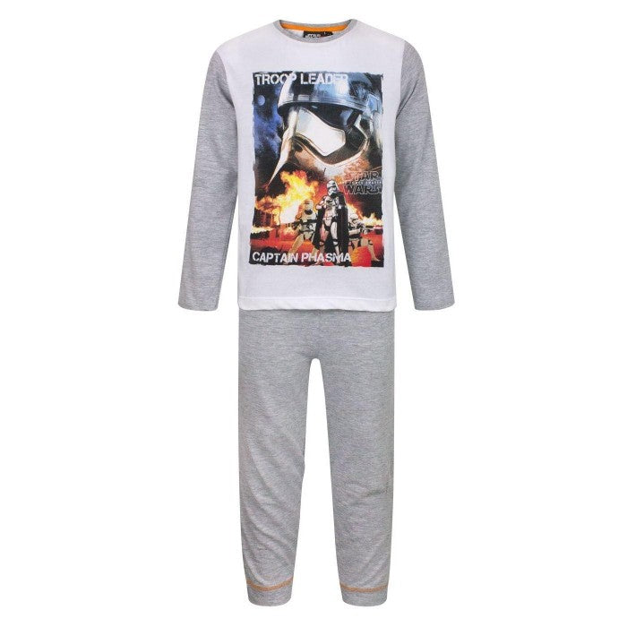 Front - Star Wars Boys The Force Awakens Captain Phasma Long Pyjama Set