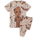 Front - Guardians Of The Galaxy Boys I Am Groot All-Over Print Pyjama Set