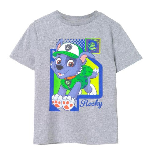 Front - Paw Patrol Childrens/Kids Rocky Short-Sleeved T-Shirt