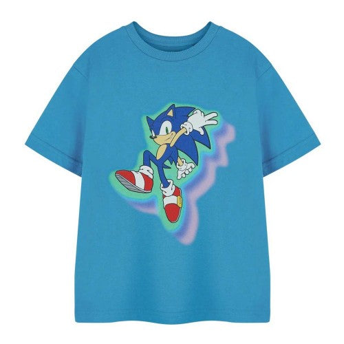Front - Sonic The Hedgehog Boys Glow Trio Short-Sleeved T-Shirt