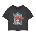Front - The Little Mermaid Womens/Ladies Ariel Bubbles Short-Sleeved Crop Top