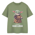 Front - Star Wars The Mandalorian Boys Grogu T-Shirt