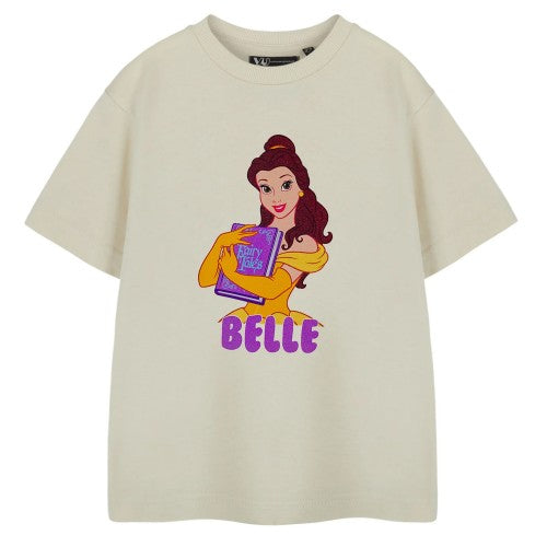 Front - Beauty And The Beast Girls Belle Short-Sleeved T-Shirt