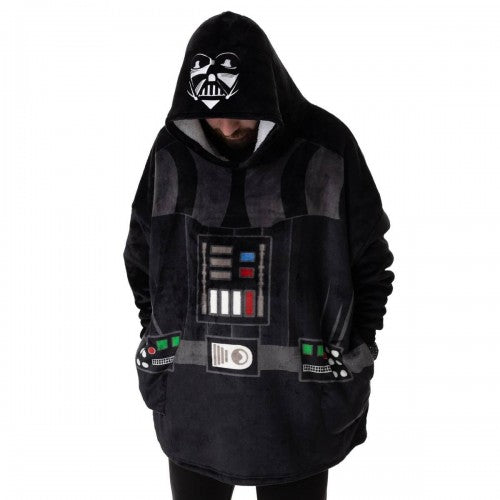 Front - Star Wars Unisex Adult Darth Vader Blanket Hoodie