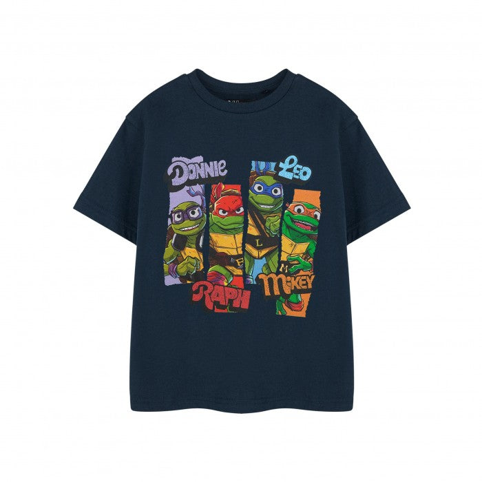 Front - Teenage Mutant Ninja Turtles Boys Character Slices Short-Sleeved T-Shirt