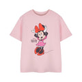 Front - Disney Girls Minnie Mouse Pose Short-Sleeved T-Shirt
