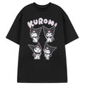 Front - Hello Kitty Womens/Ladies Kuromi Short-Sleeved T-Shirt