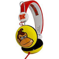 Yellow-White-Red - Front - Donkey Kong Childrens-Kids On-Ear Headphones