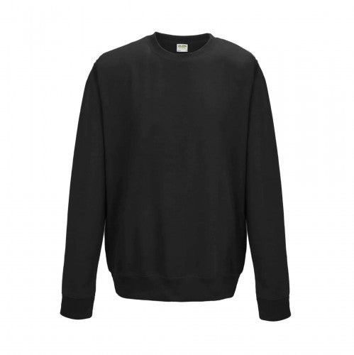 Front - AWDis Just Hoods AWDis Unisex Crew Neck Plain Sweatshirt (280 GSM)