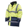 Front - Warrior Mens Denver High Visibility Safety Jacket