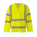 Front - Portwest Hi-Vis Two Band And Brace Jacket