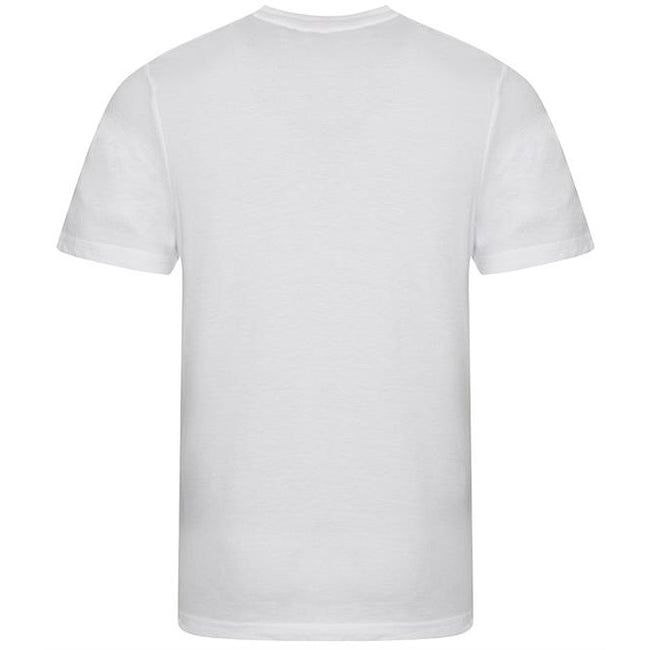 Solid White - Back - AWDis Mens Tri Blend T Shirt