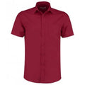 Front - Kustom Kit Mens Short Sleeve Tailored Poplin Shirt