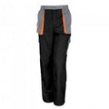Grey-Black - Front - Result Work-Guard Mens Lite Trousers