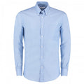 Front - Kustom Kit Mens Slim Fit Stretch Long Sleeve Oxford Shirt