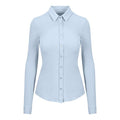 Front - AWDis So Denim Womens/Ladies Anna Knitted Long Sleeve Shirt