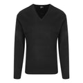 Front - PRO RTX Mens Pro Acrylic V Neck Sweater