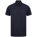 Front - Finden And Hales Mens Performance Piped Polo Shirt
