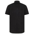 Front - Henbury Mens Modern Short Sleeve Oxford Shirt