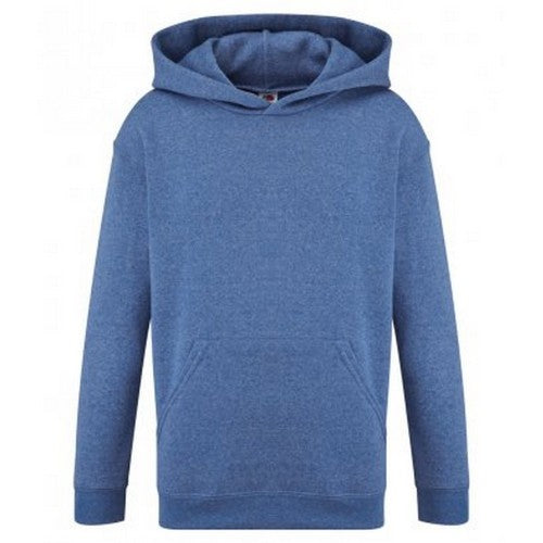 Front - Fruit of the Loom Childrens/Kids Classic Hooded Sweatshirt