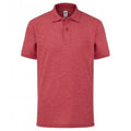 Burgundy - Front - Fruit Of The Loom Childrens-Kids Poly-Cotton Pique Polo Shirt
