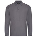 Front - PRO RTX Mens Pro Piqué Long-Sleeved Polo Shirt