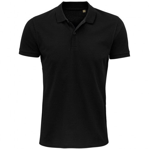 Front - SOLS Mens Planet Pique Organic Polo Shirt