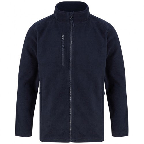 Front - Henbury Unisex Adult Recycled Polyester Fleece Jacket