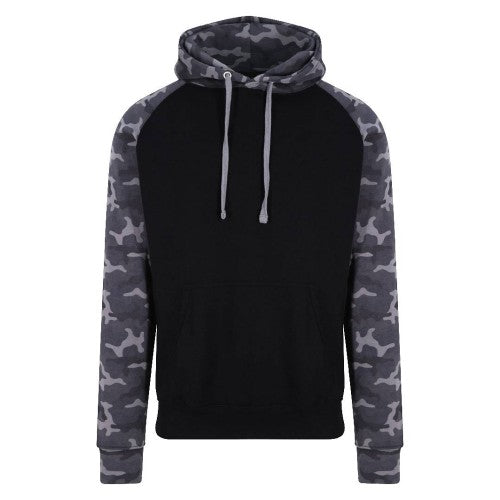 Front - Awdis Mens Baseball Hoodie