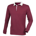Bottle Green - Front - Front Row Mens Premium Rugby Shirt