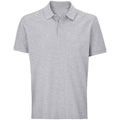 Front - SOLS Unisex Adult Pegase Marl Pique Polo Shirt