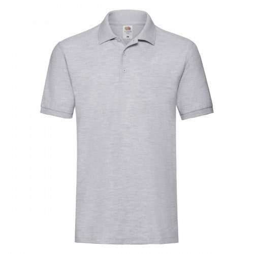 Front - Fruit of the Loom Mens Premium Heather Polo Shirt